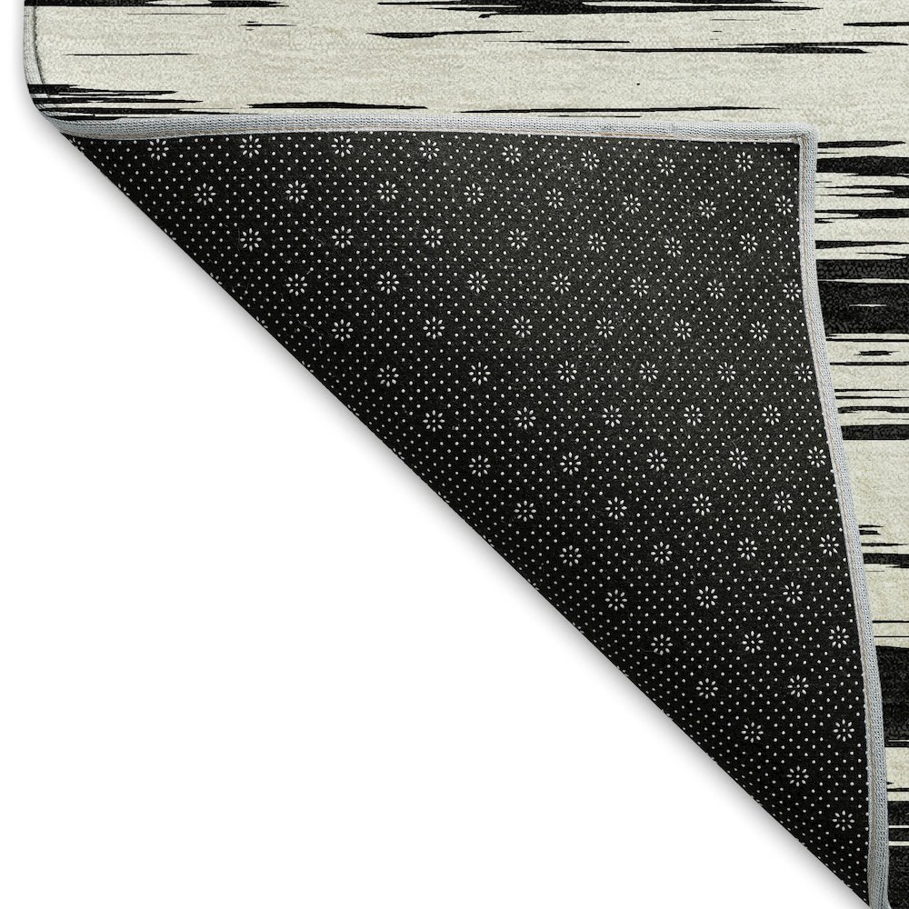 Premium Machine Washable Mayfield AMF951 Black 10' x 14' Rug. Picture 2