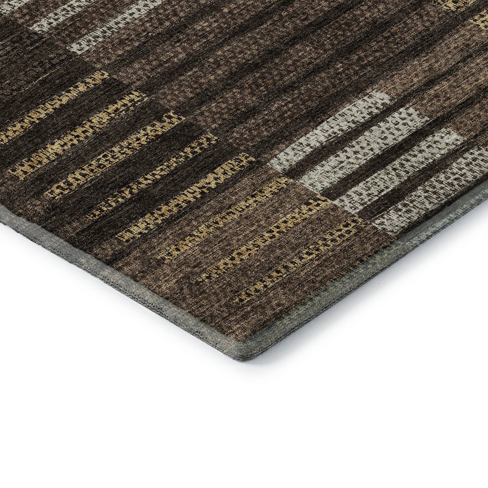 Premium Machine Washable Mayfield AMF954 Chocolate 10' x 14' Rug. Picture 3