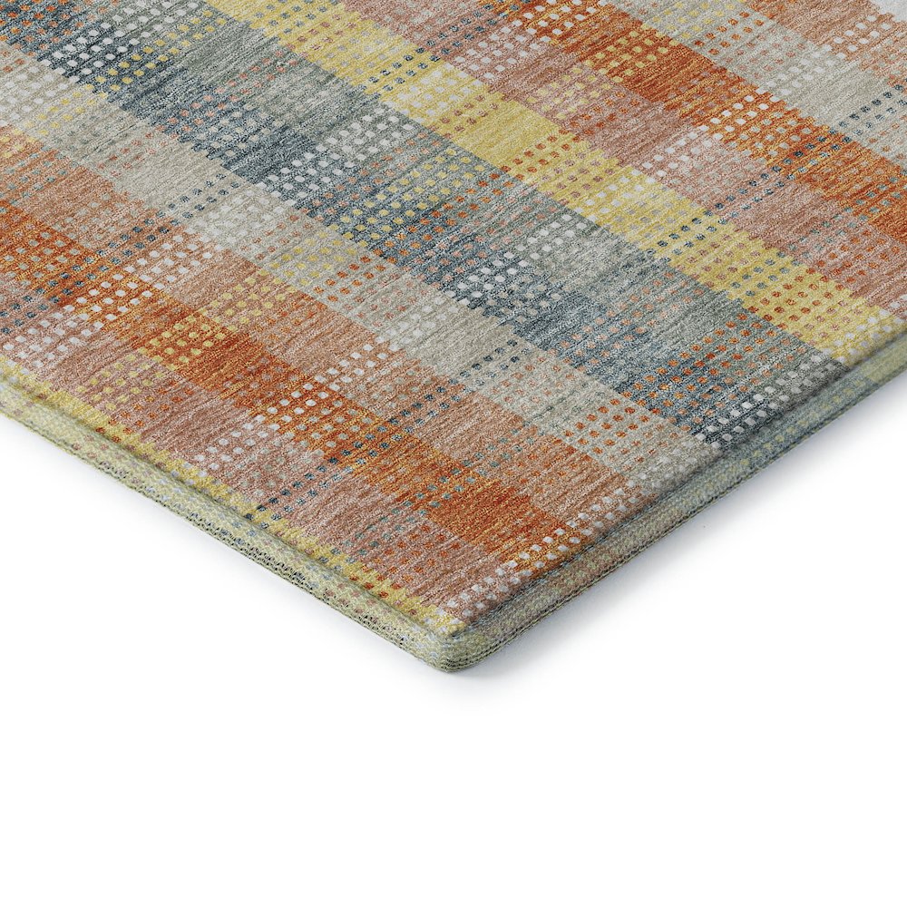 Premium Machine Washable Mayfield AMF966 Peach 10' x 14' Rug. Picture 3