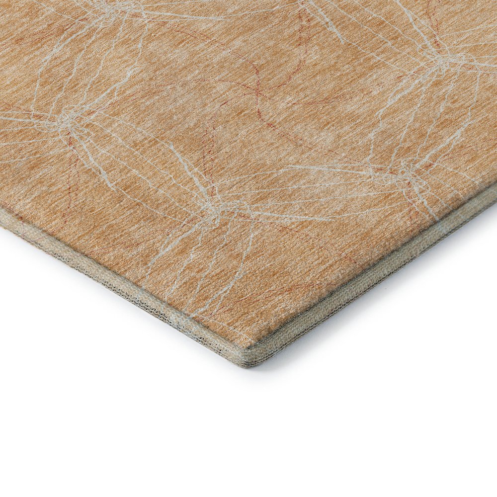 Premium Machine Washable Mayfield AMF968 Peach 10' x 14' Rug. Picture 3