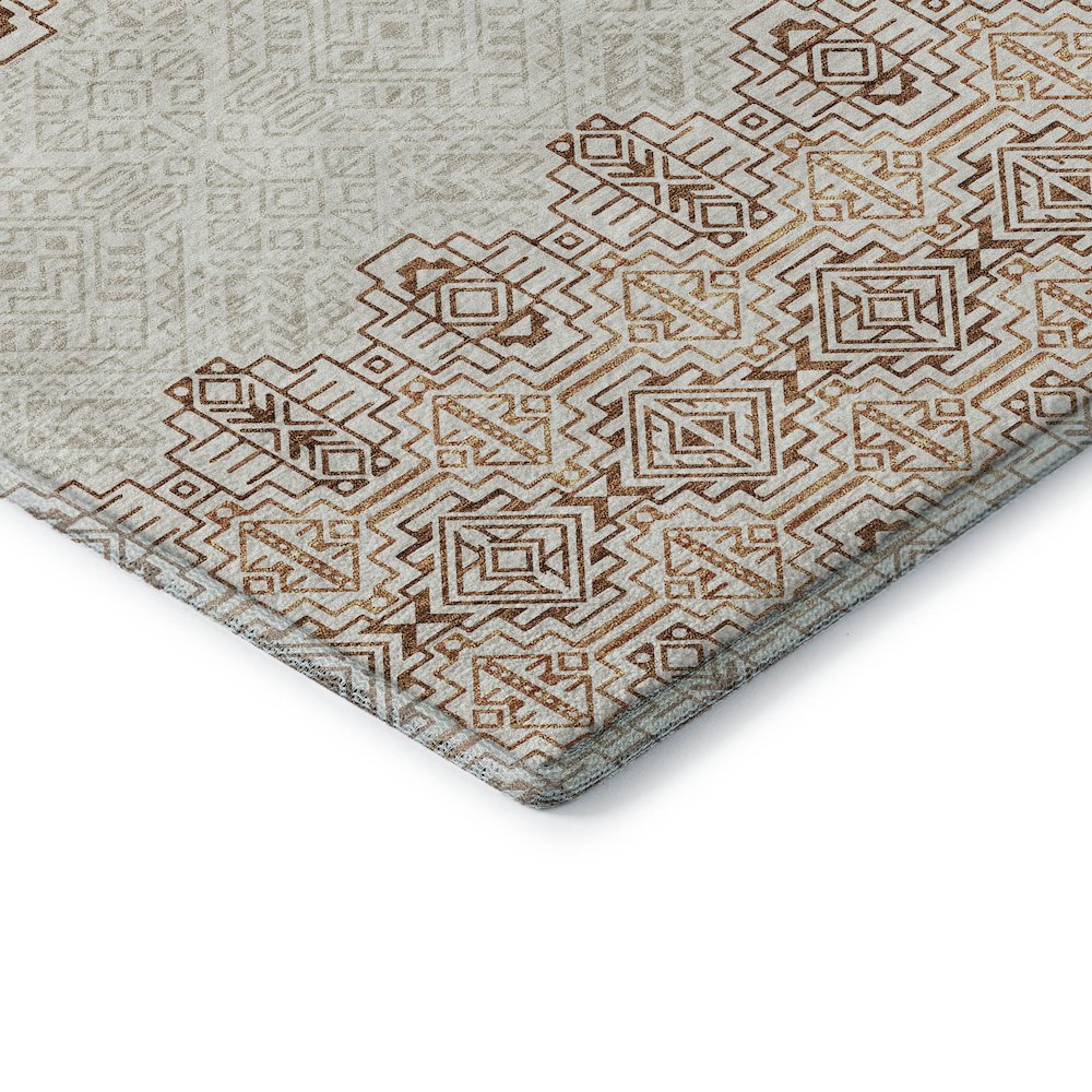 Premium Machine Washable Mayfield AMF970 Paprika 10' x 14' Rug. Picture 3