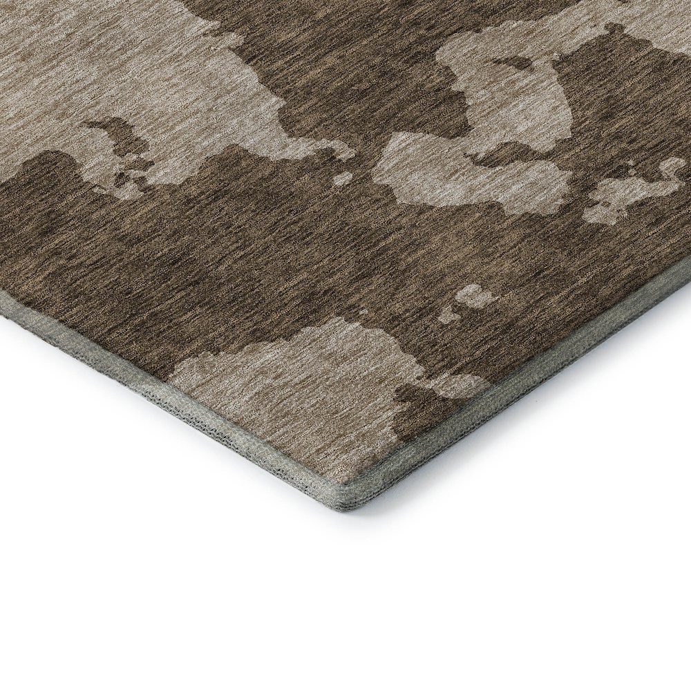 Premium Machine Washable Mayfield AMF975 Brown 10' x 14' Rug. Picture 3