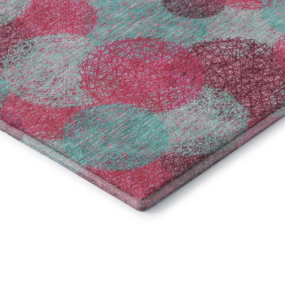 Premium Machine Washable Mayfield AMF977 Pink 10' x 14' Rug. Picture 3