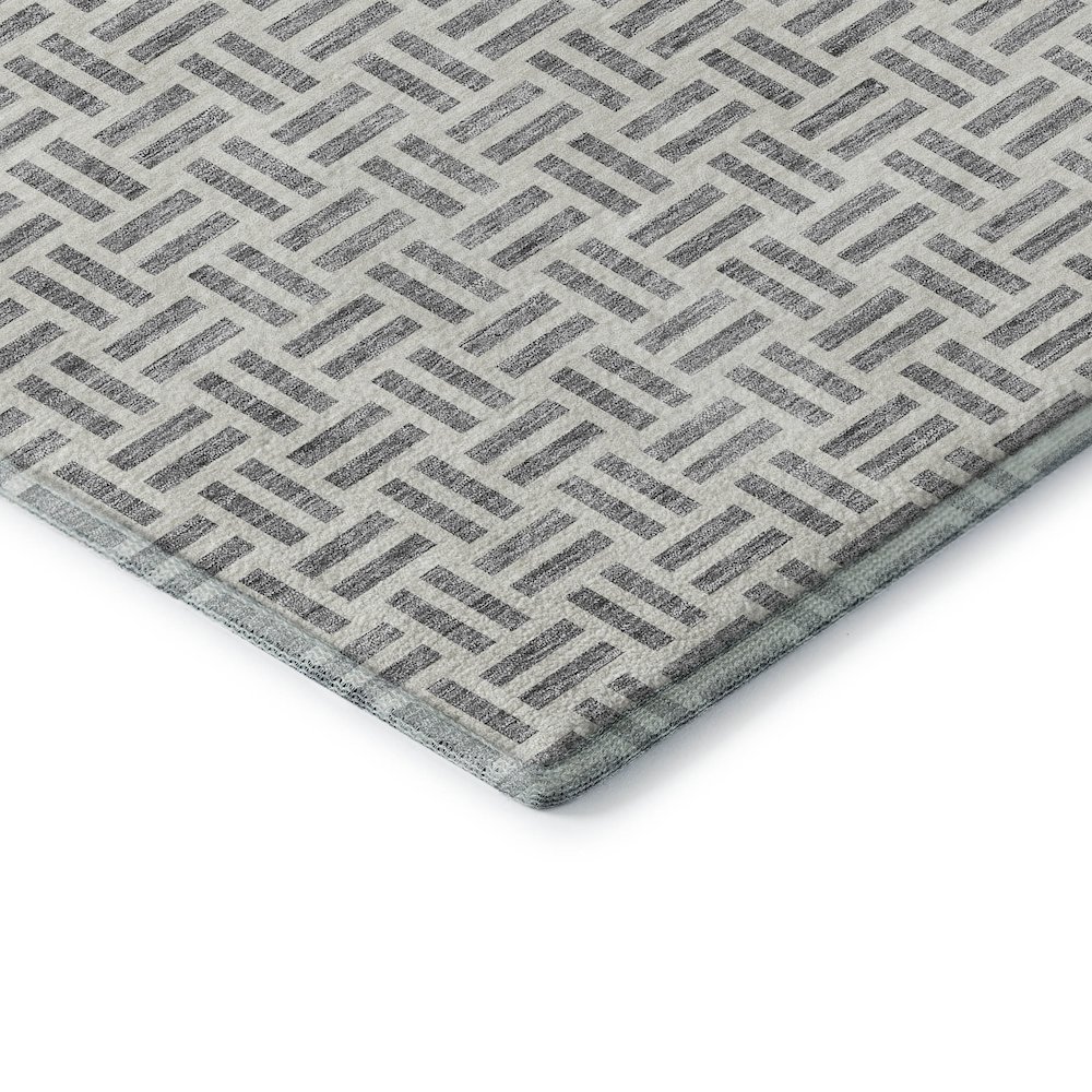 Premium Machine Washable Mayfield AMF978 Gray 10' x 14' Rug. Picture 3
