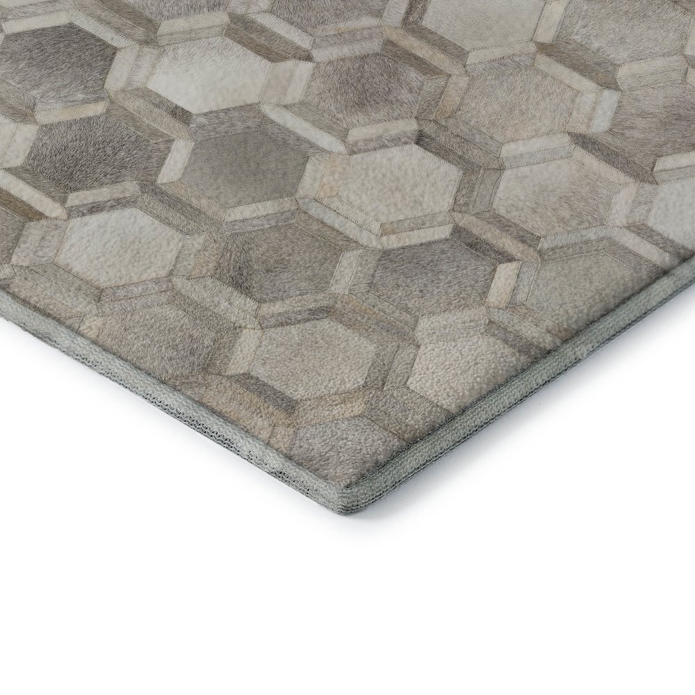 Premium Machine Washable Mayfield  Gray 10' x 14' Rug. Picture 3