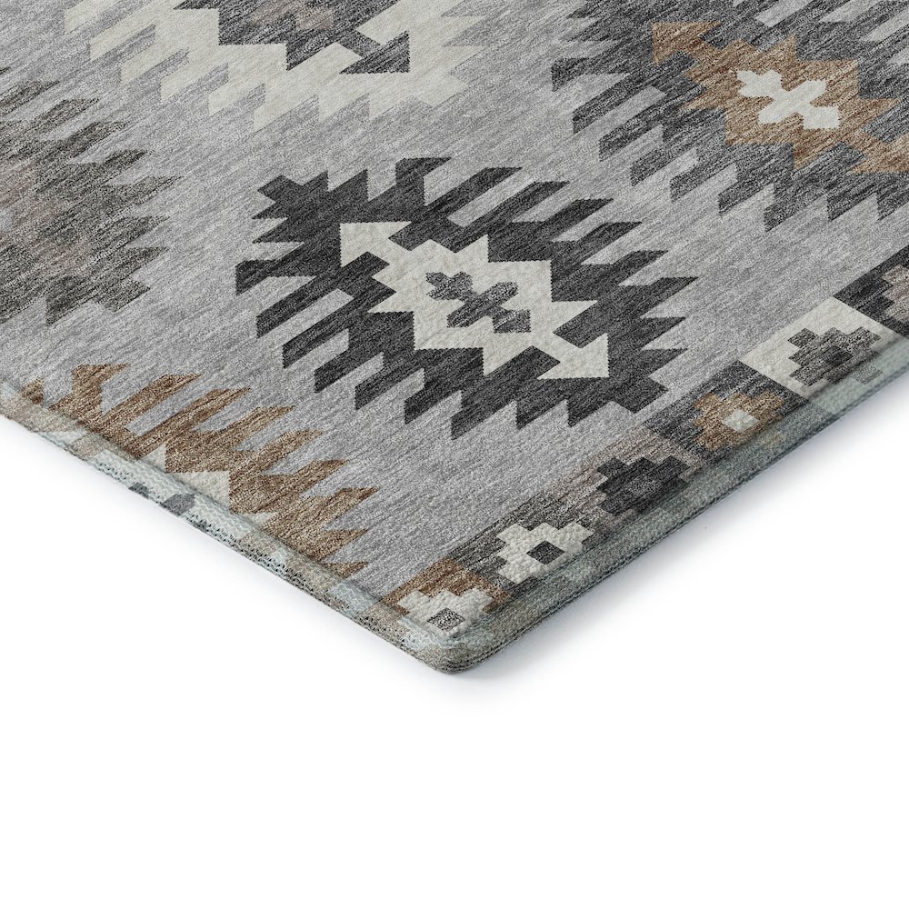 Premium Machine Washable Mayfield AMF983 Silver 10' x 14' Rug. Picture 3