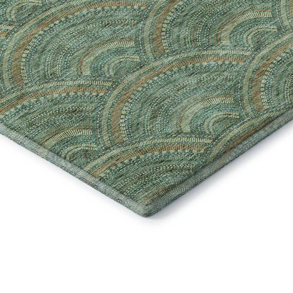 Premium Machine Washable Mayfield AMF984 Sage 10' x 14' Rug. Picture 3
