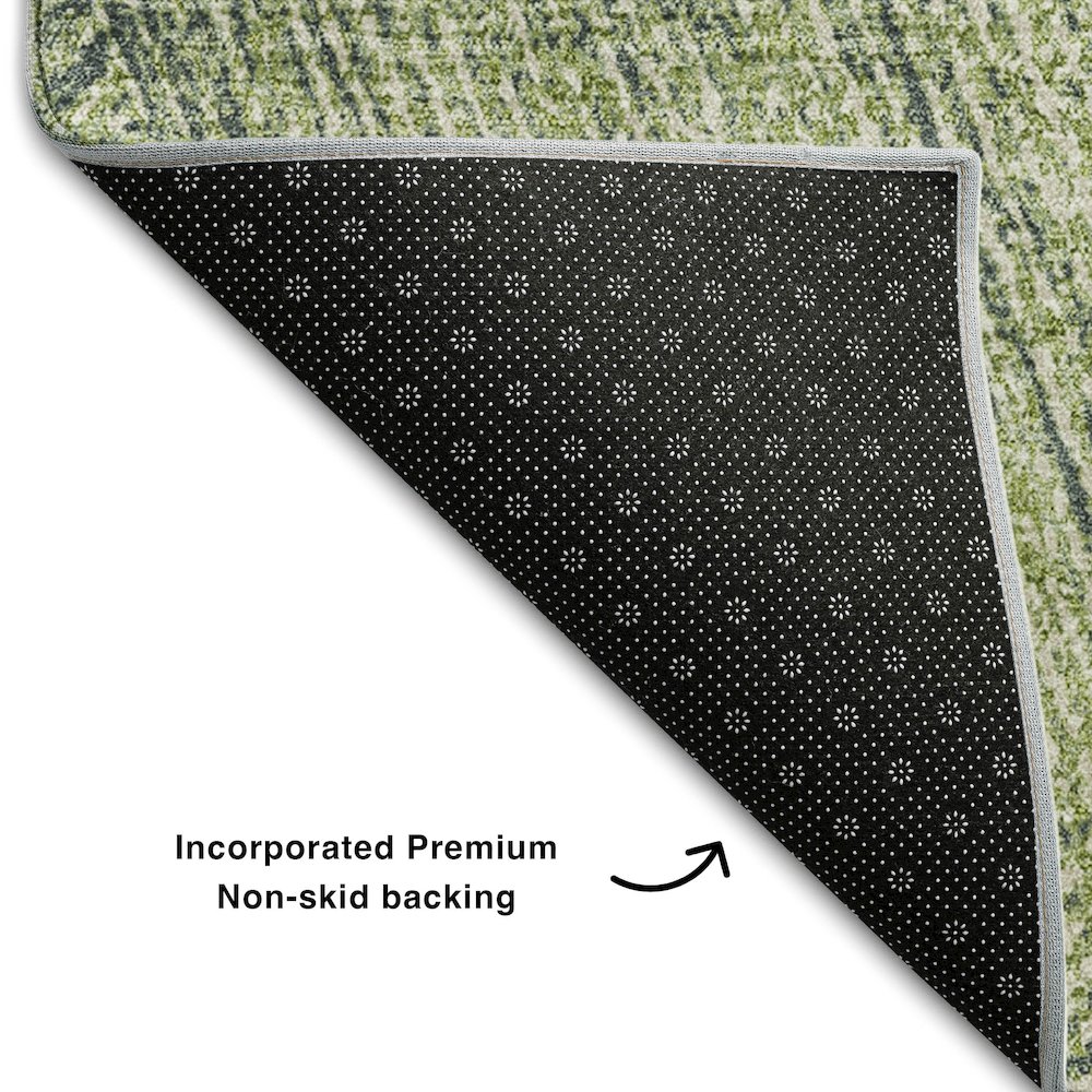 Premium Machine Washable Mayfield AMF991 Aloe 10' x 14' Rug. Picture 2