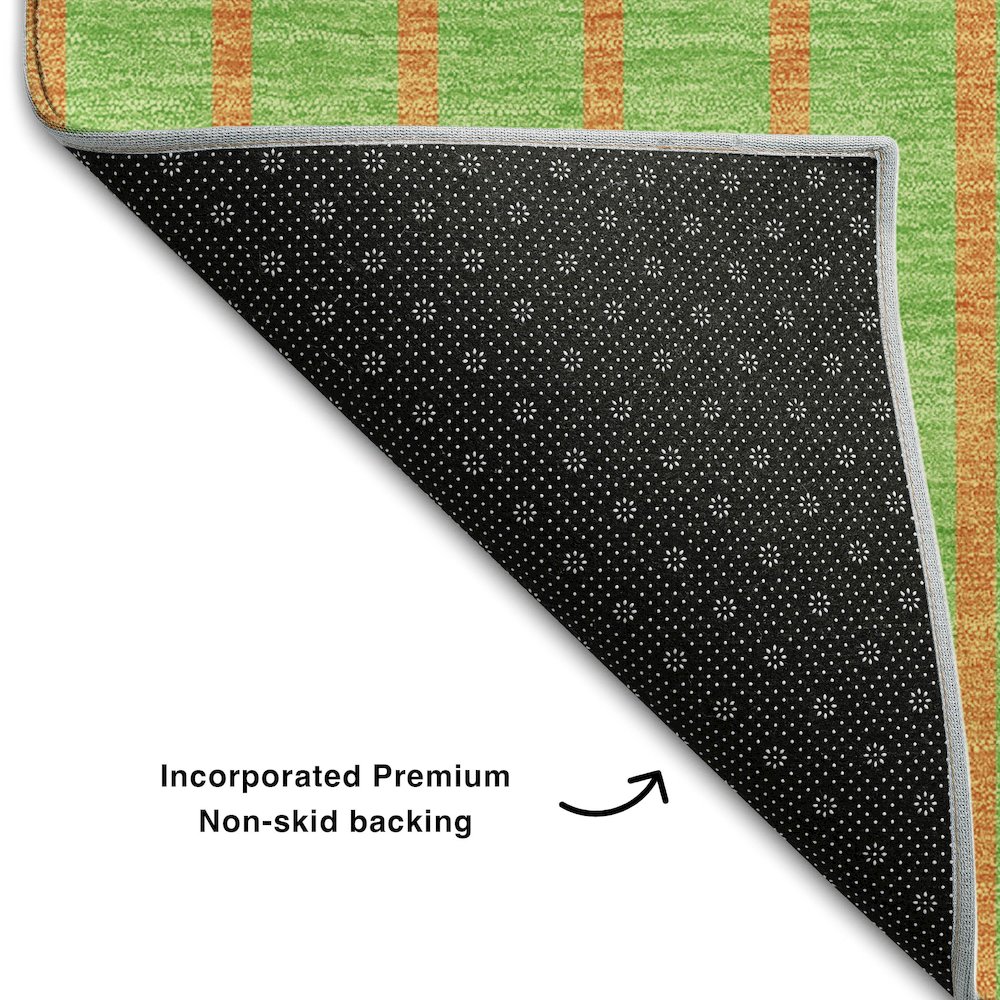 Premium Machine Washable Mayfield AMF994 Lime 10' x 14' Rug. Picture 2
