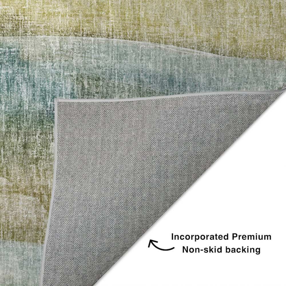 Luxury Washable Boca Khaki 10' x 14' Rug. Picture 4