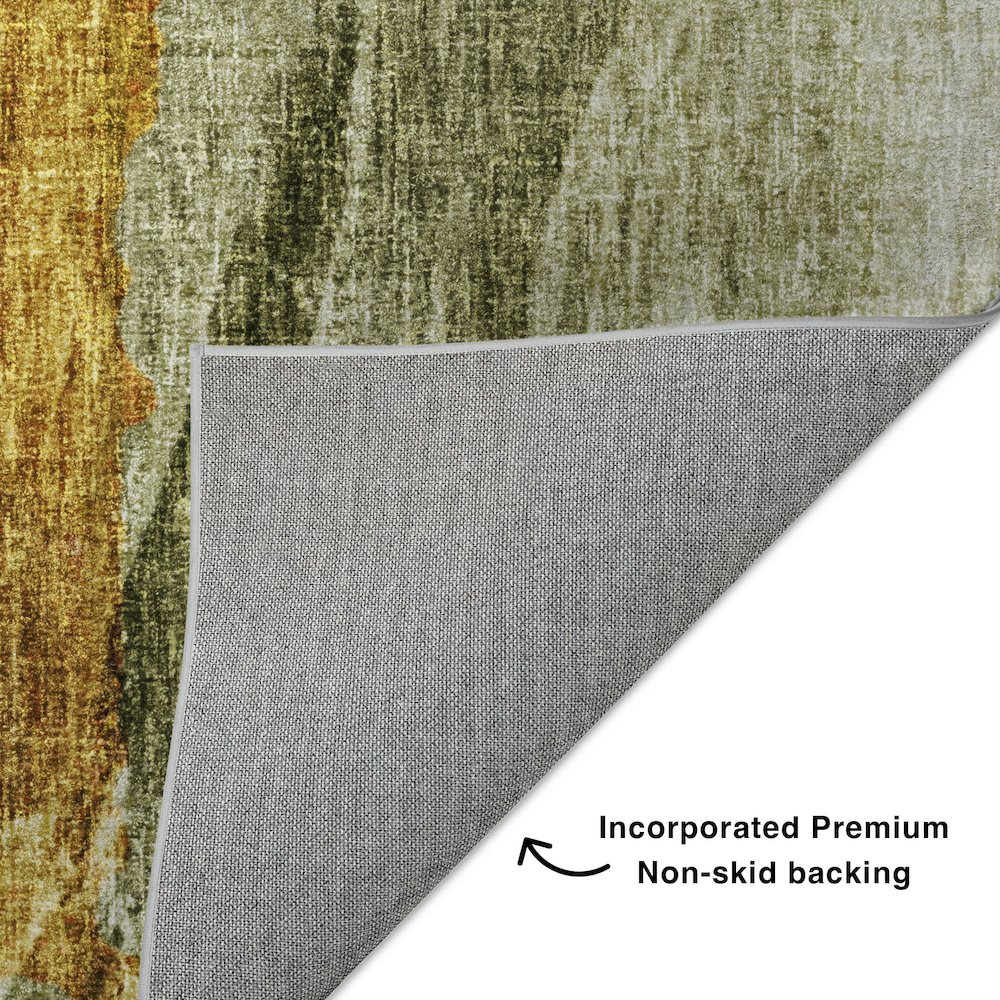 Luxury Washable Boca Aloe 10' x 14' Rug. Picture 4
