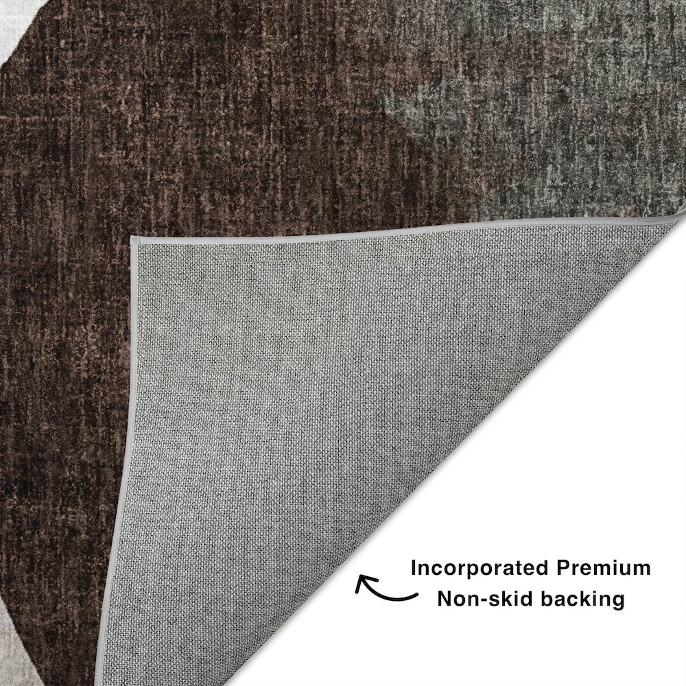 Luxury Washable Boca Taupe 10' x 14' Rug. Picture 4