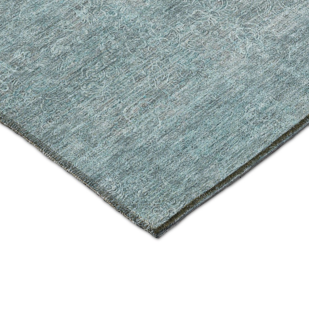 Luxury Washable Indoor/Outdoor Burano Seafoam 10' x 14' Rug. Picture 2