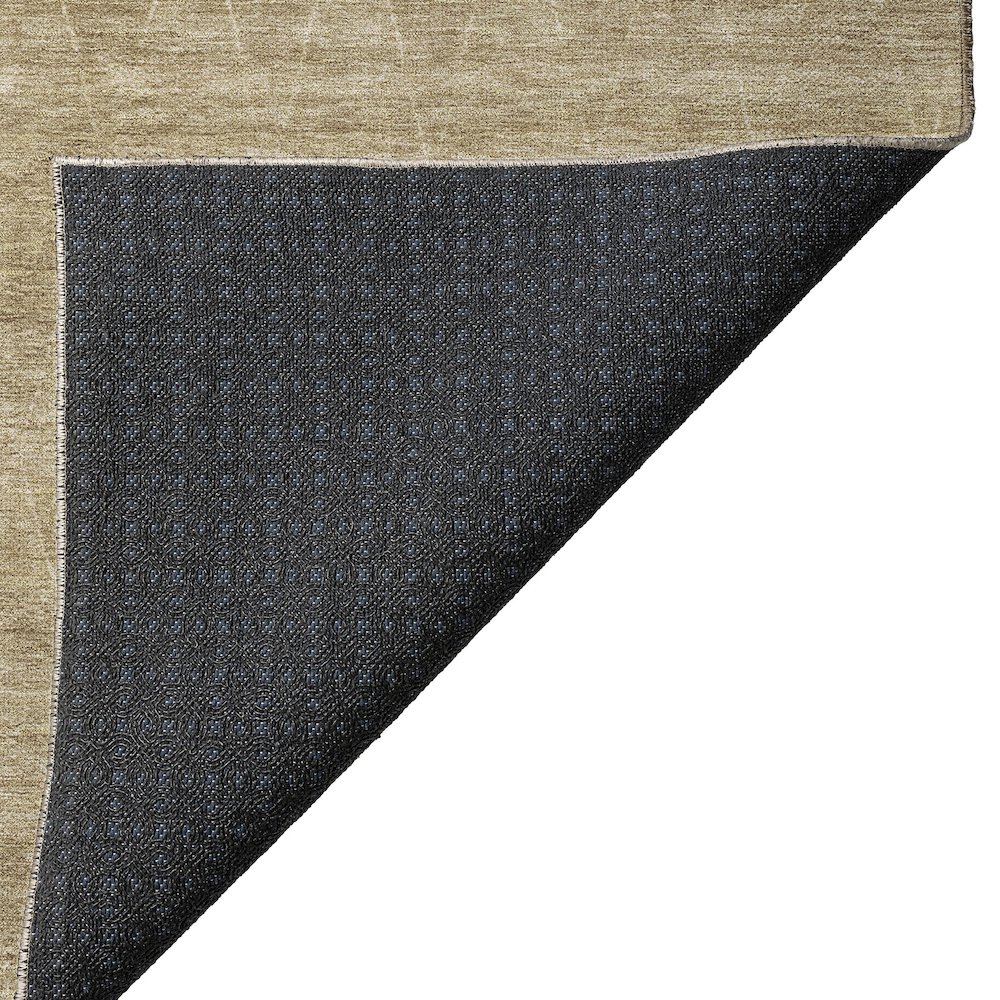 Luxury Washable Indoor/Outdoor Burano Wheat 10' x 14' Rug. Picture 4