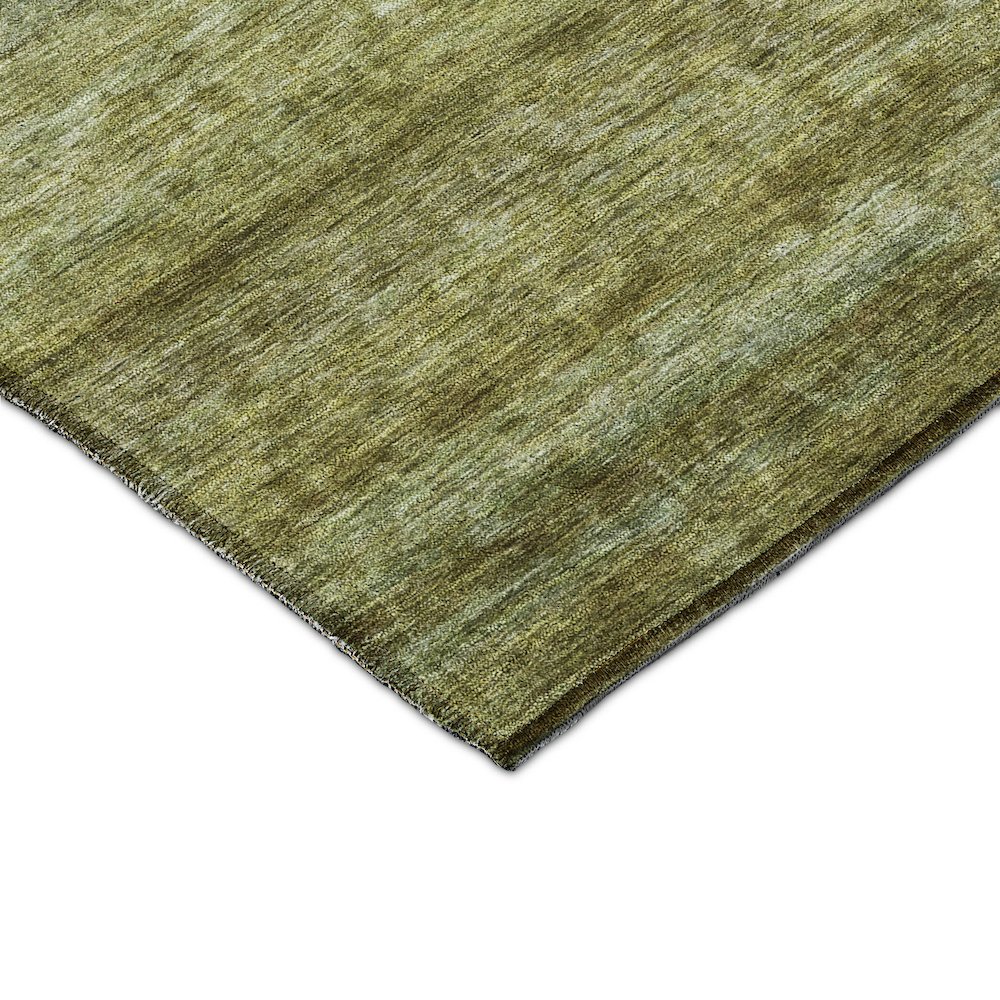 Luxury Washable Indoor/Outdoor Burano Olive 10' x 14' Rug. Picture 2