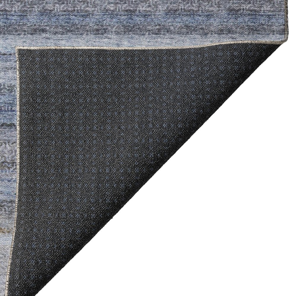 Luxury Washable Indoor/Outdoor Burano Blue 10' x 14' Rug. Picture 4