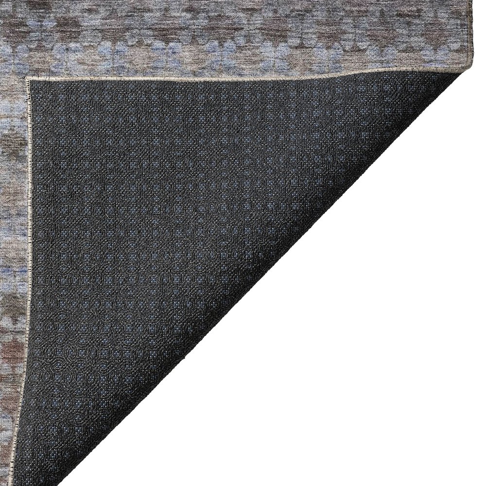 Luxury Washable Indoor/Outdoor Burano Brown 10' x 14' Rug. Picture 4