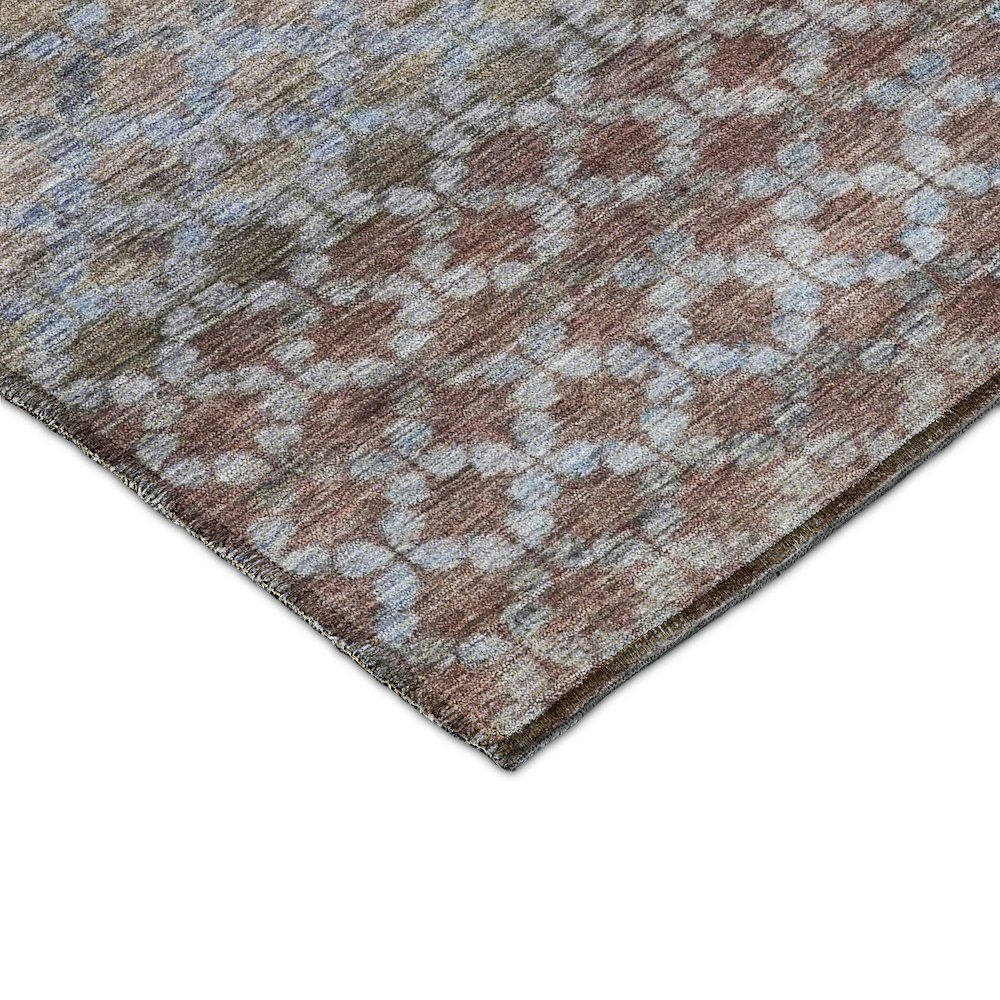 Luxury Washable Indoor/Outdoor Burano Brown 10' x 14' Rug. Picture 2