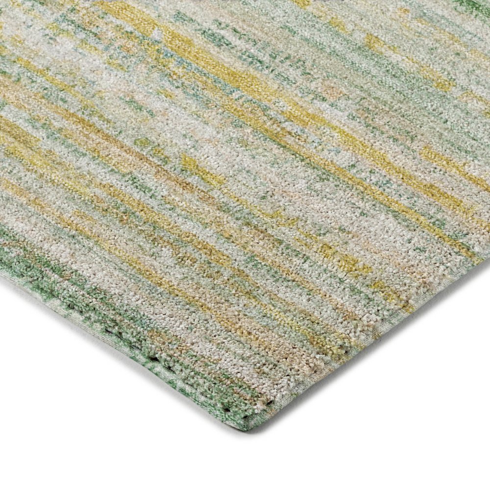Luxury Washable Indoor/Outdoor Kochi Mint 10' x 14' Rug. Picture 2