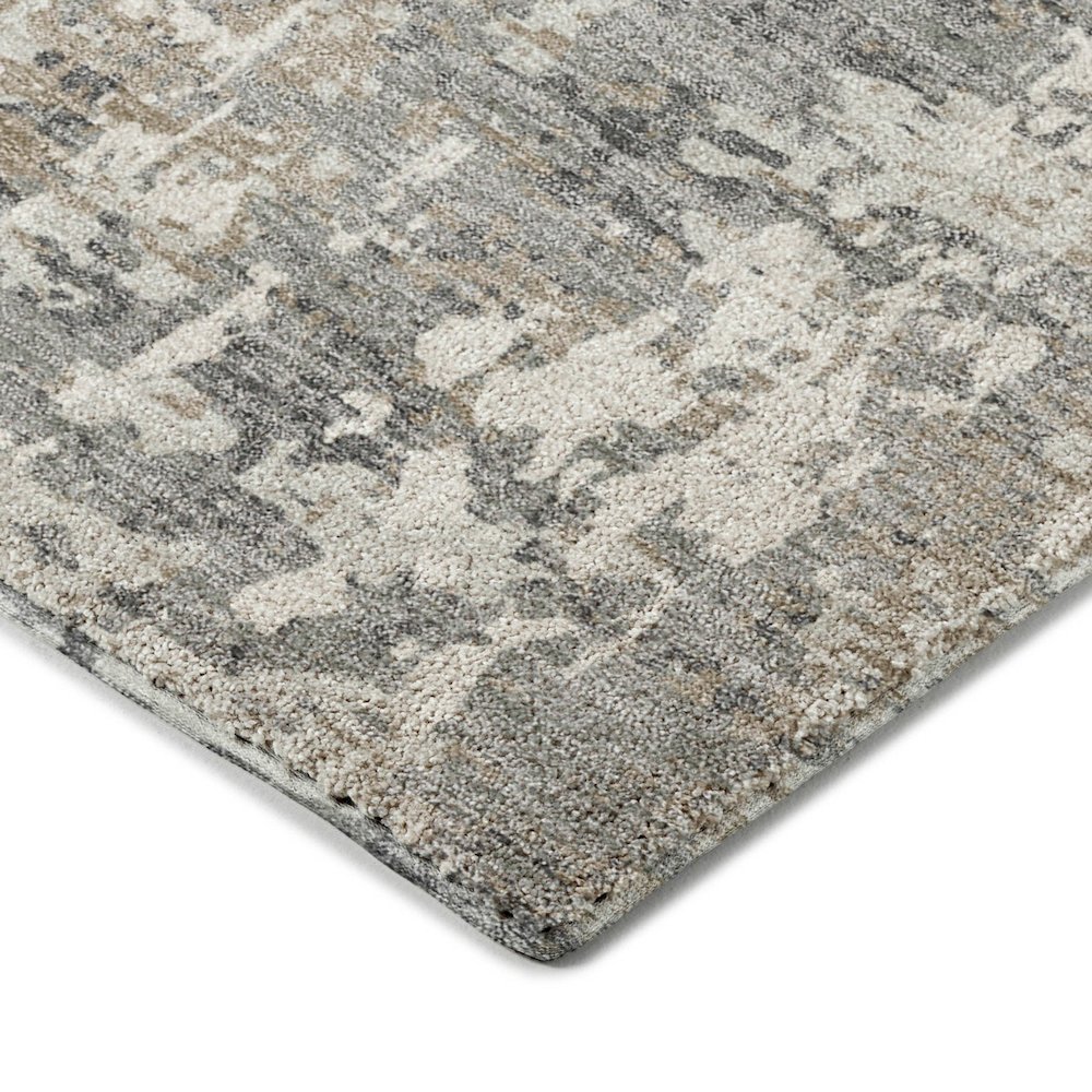 Luxury Washable Indoor/Outdoor Kochi Gray 10' x 14' Rug. Picture 2