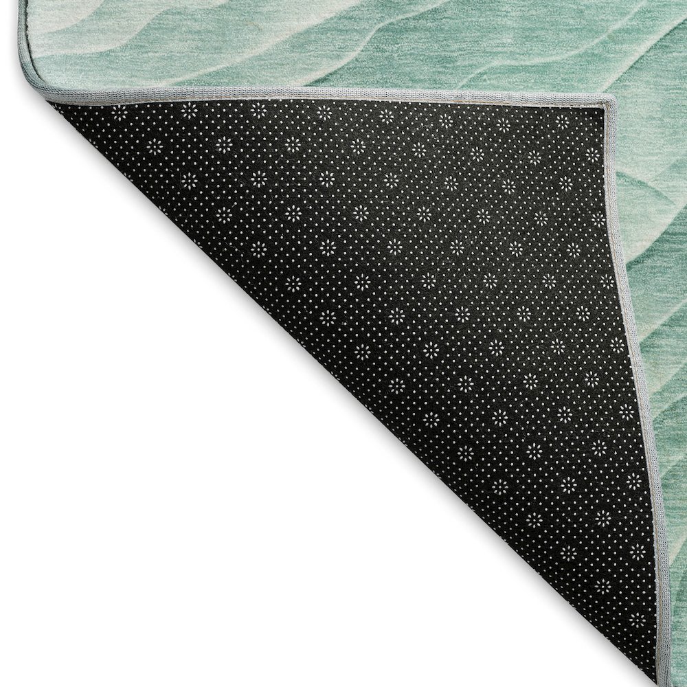 Machine Washable Indoor/Outdoor Pacifica Aqua 10' x 14' Rug. Picture 4