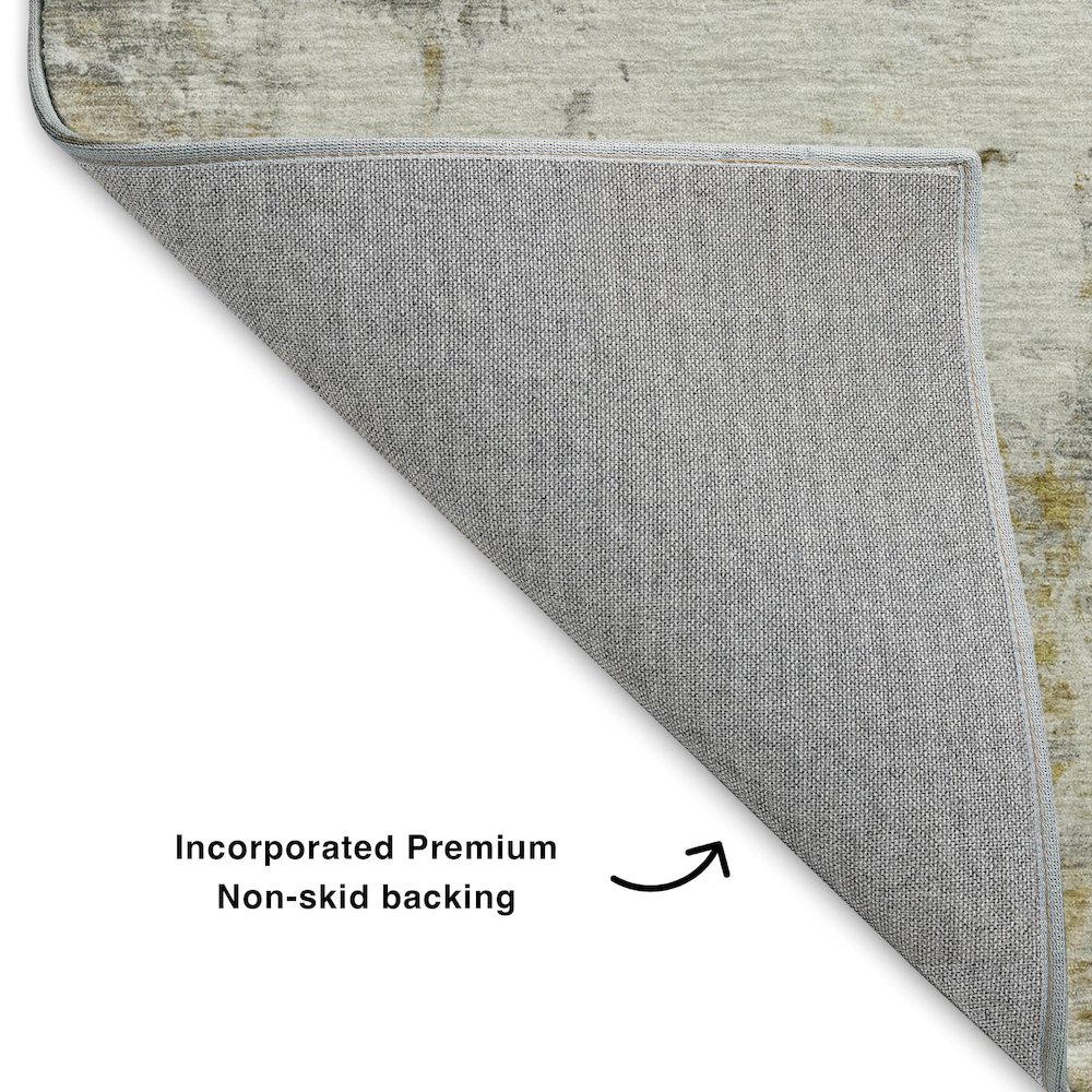 Luxury Washable Indoor/Outdoor Ravenna Taupe 10' x 14' Rug. Picture 4