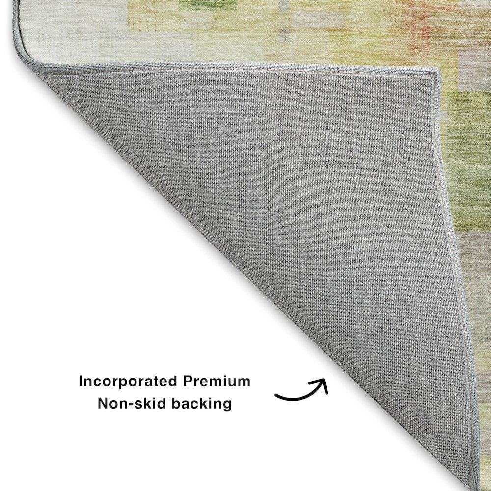 Luxury Washable Indoor/Outdoor Ravenna Green 10' x 14' Rug. Picture 4