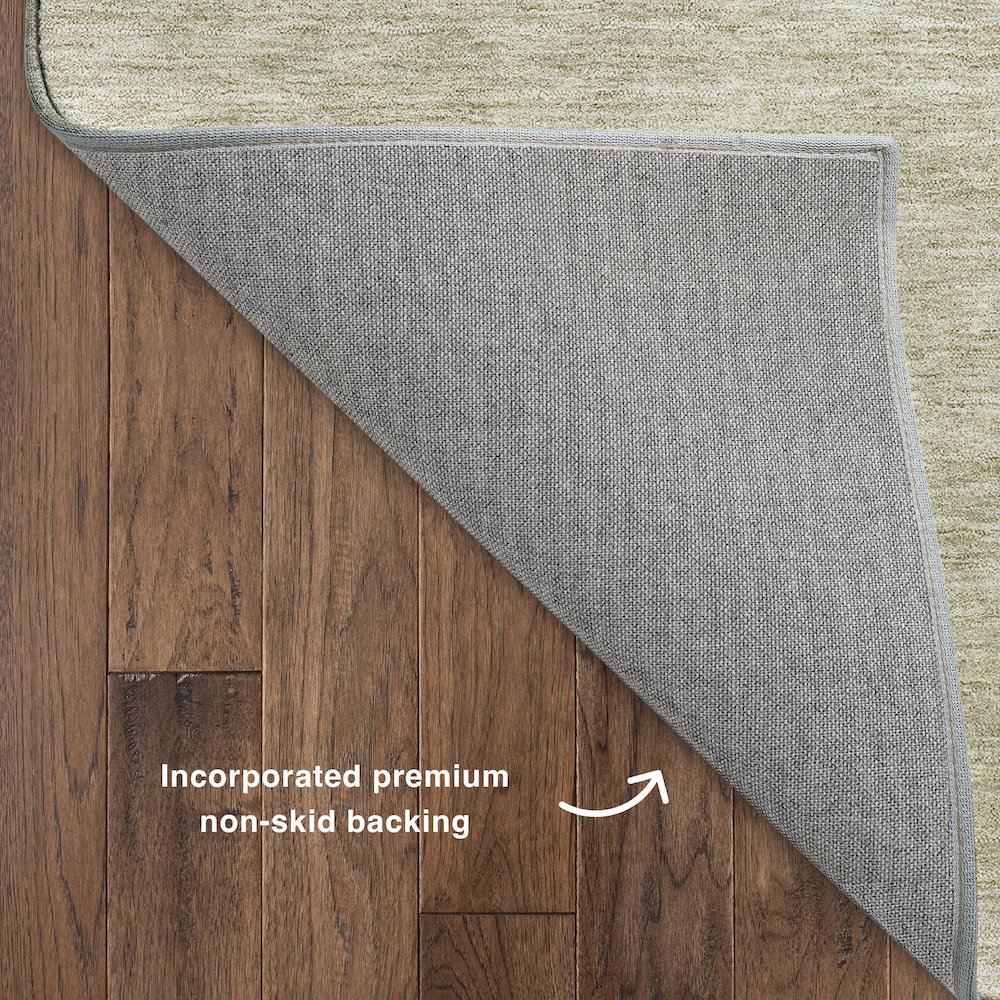 Luxury Washable Indoor/Outdoor Soft Essentials SE1 Brown 10' x 14' Rug. Picture 4