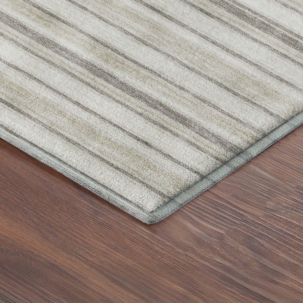Luxury Washable Indoor/Outdoor Soft Essentials SE2 Ivory 10' x 14' Rug. Picture 2