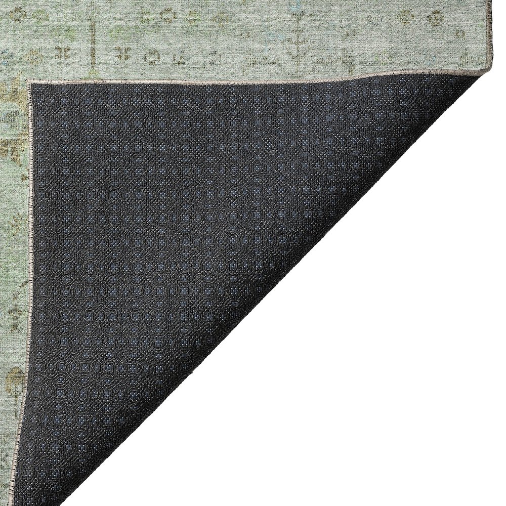 Luxury Washable Indoor/Outdoor Solace Aloe 10' x 14' Rug. Picture 4