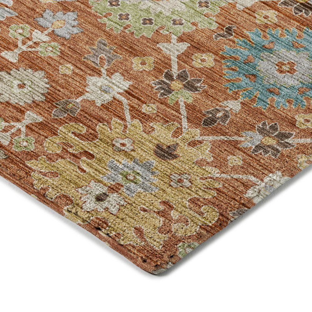Indoor/Outdoor Silk Road Cayenne 9' x 12' Rug. Picture 2