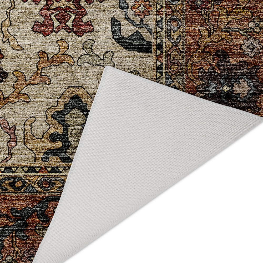 Indoor/Outdoor Silk Road Copper 9' x 12' Rug. Picture 4