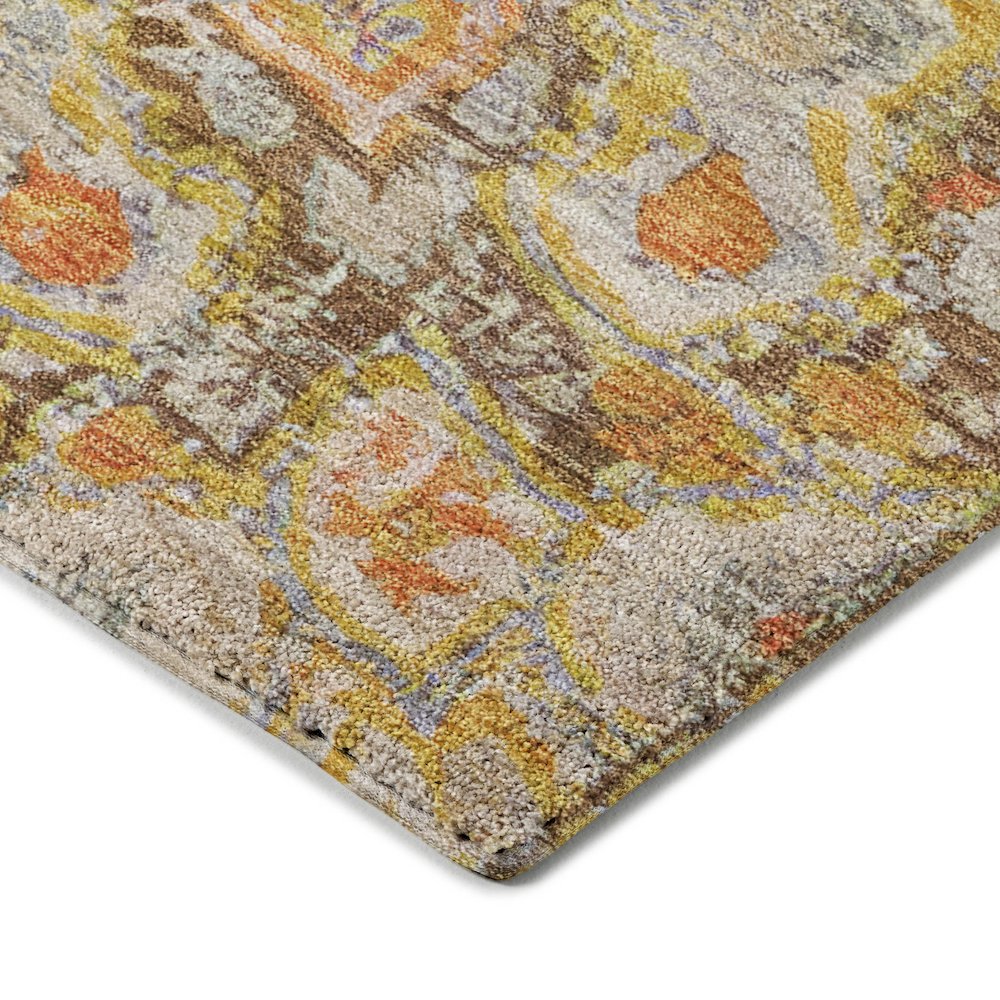 Luxury Washable Indoor/Outdoor Tabrook Brown 10' x 14' Rug. Picture 2