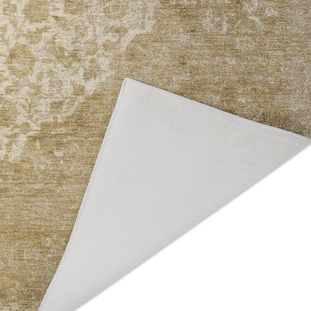 Luxury Washable Indoor/Outdoor Tabrook Beige 10' x 14' Rug. Picture 4