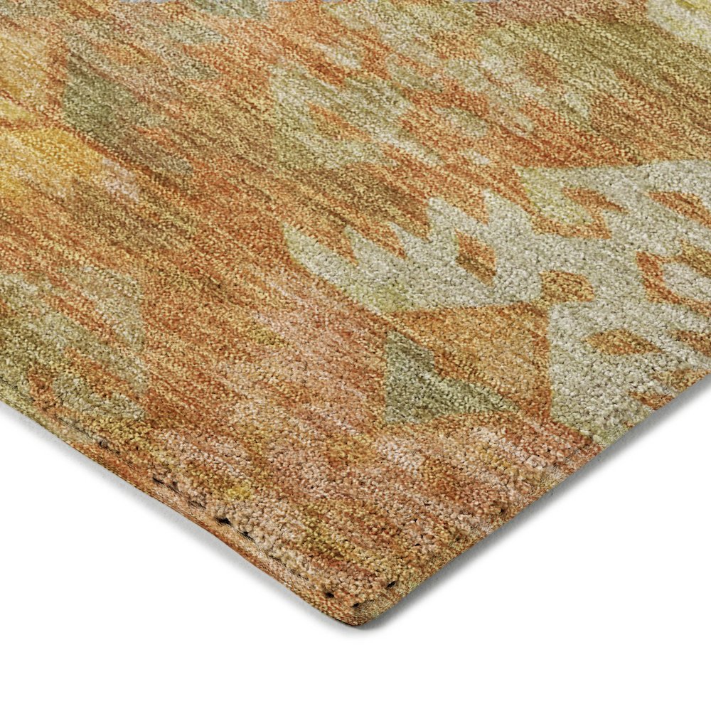 Luxury Washable Indoor/Outdoor Tabrook Copper 10' x 14' Rug. Picture 2