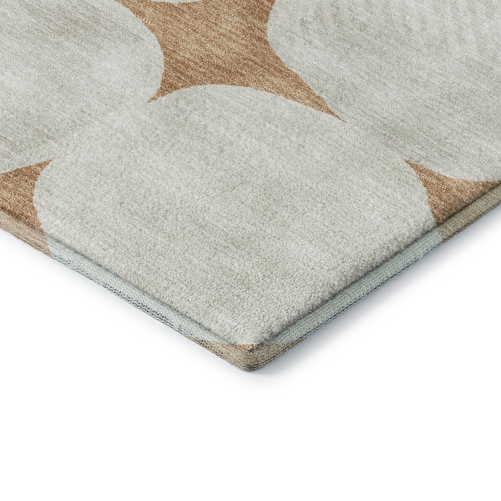 Luxury Washable Indoor/Outdoor The Reserve Copper 10' x 14' Rug. Picture 2