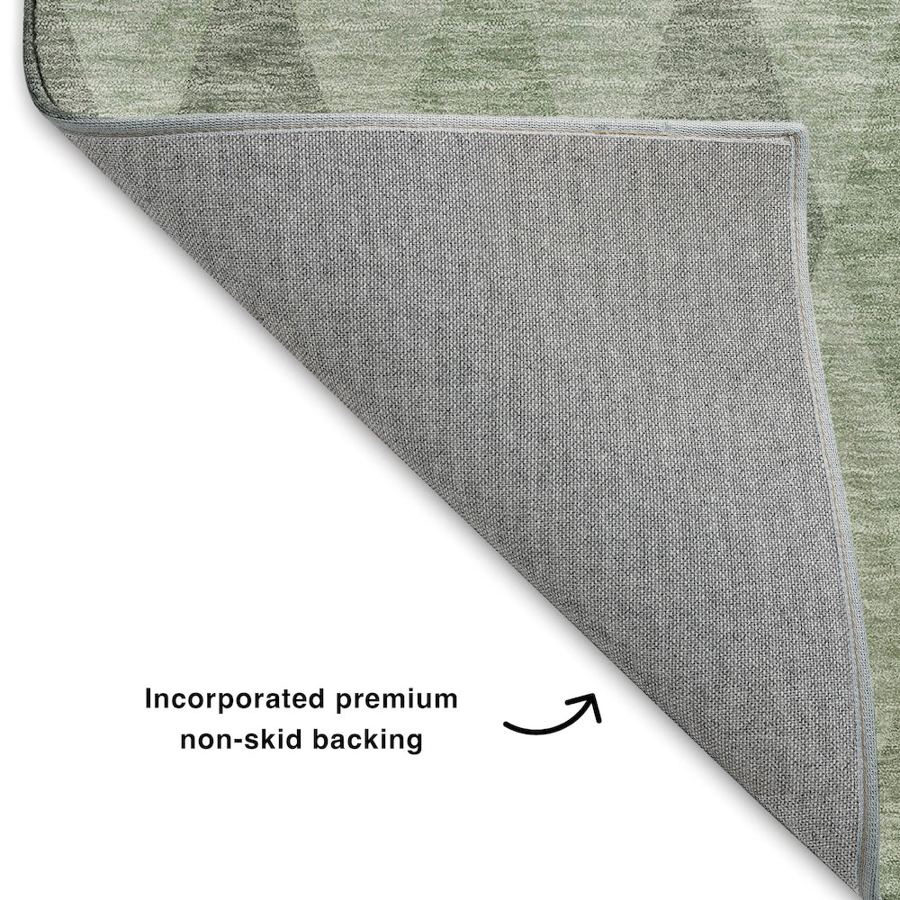 Luxury Washable Indoor/Outdoor The Reserve Fern 10' x 14' Rug. Picture 4