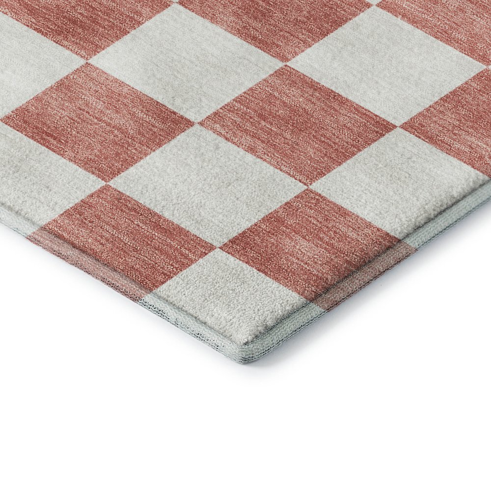 Luxury Washable Indoor/Outdoor The Reserve Coral 10' x 14' Rug. Picture 2