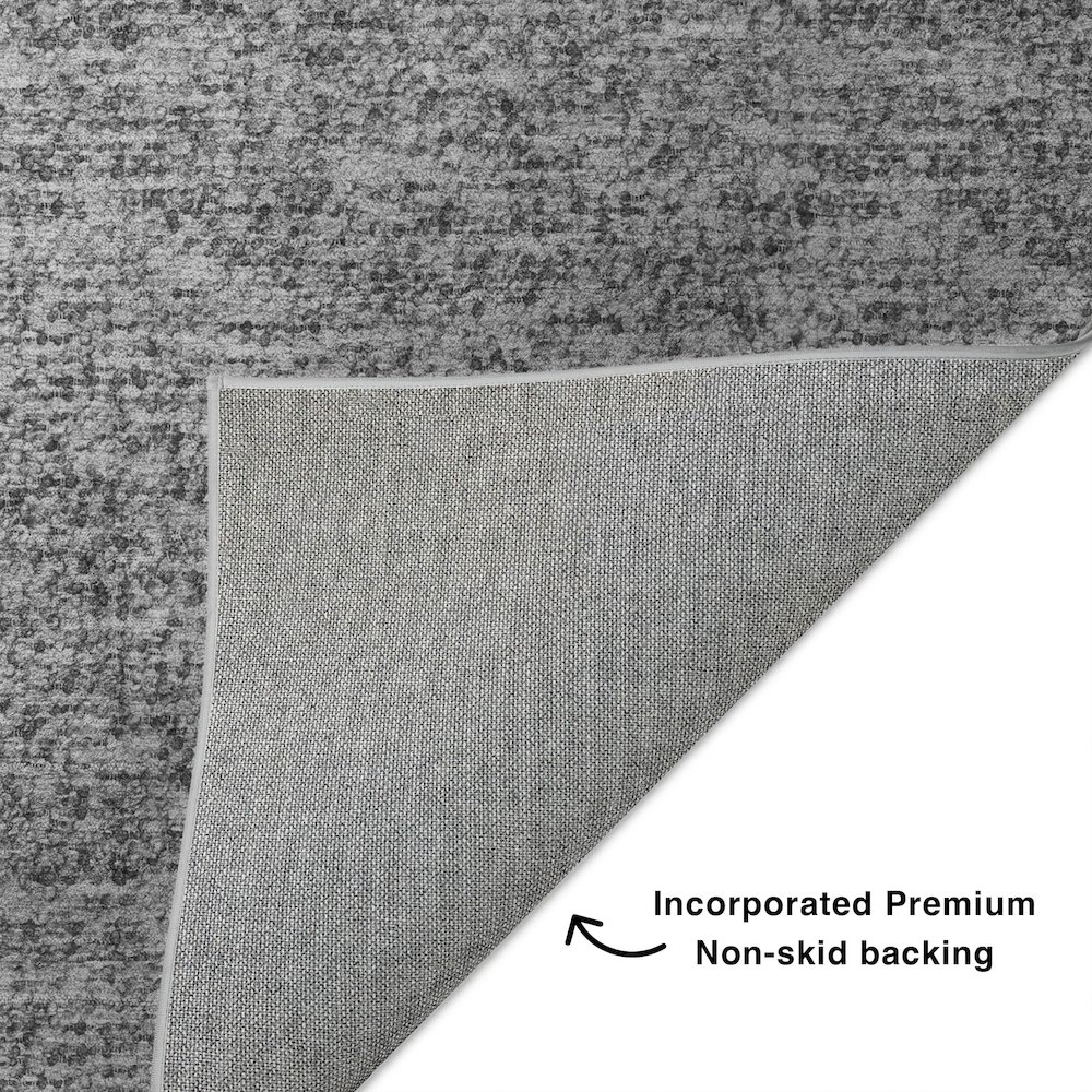 Luxury Washable Voyage VY2 Gray 10' x 14' Rug. Picture 4