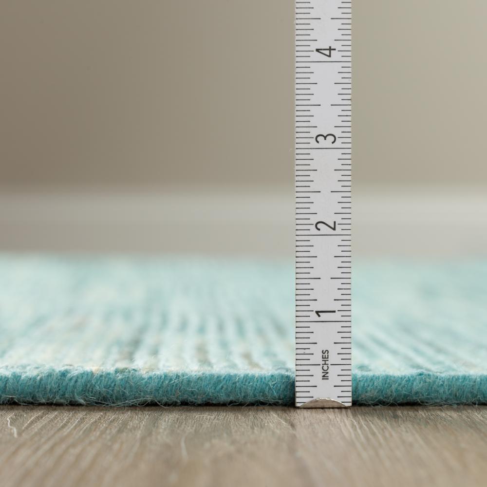 Zion ZN1 Teal 2' x 3' Rug. Picture 3