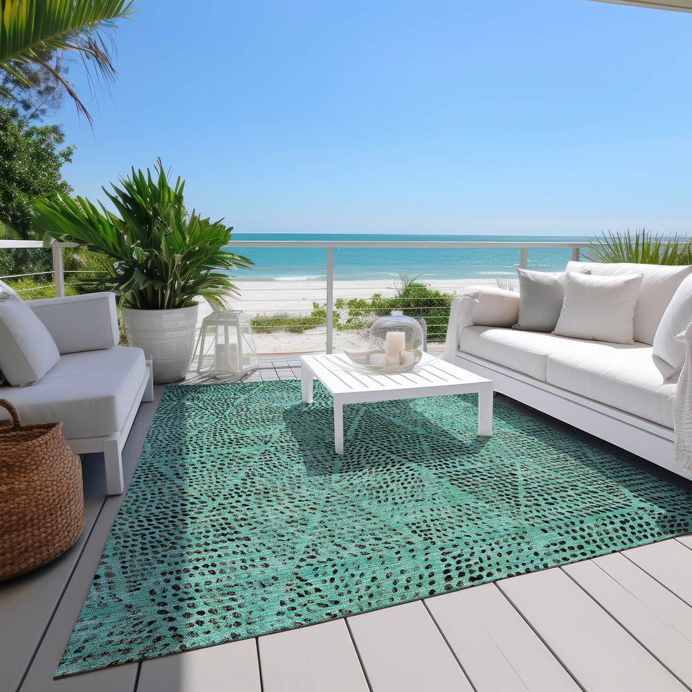 Chantille ACN591 Teal 9' x 12' Rug. Picture 9