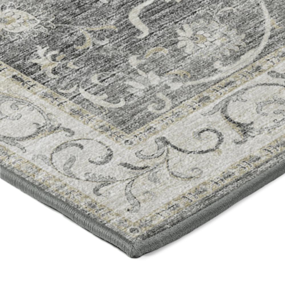 Tuscany TU6 Charcoal 6' x 6' Rug. Picture 2