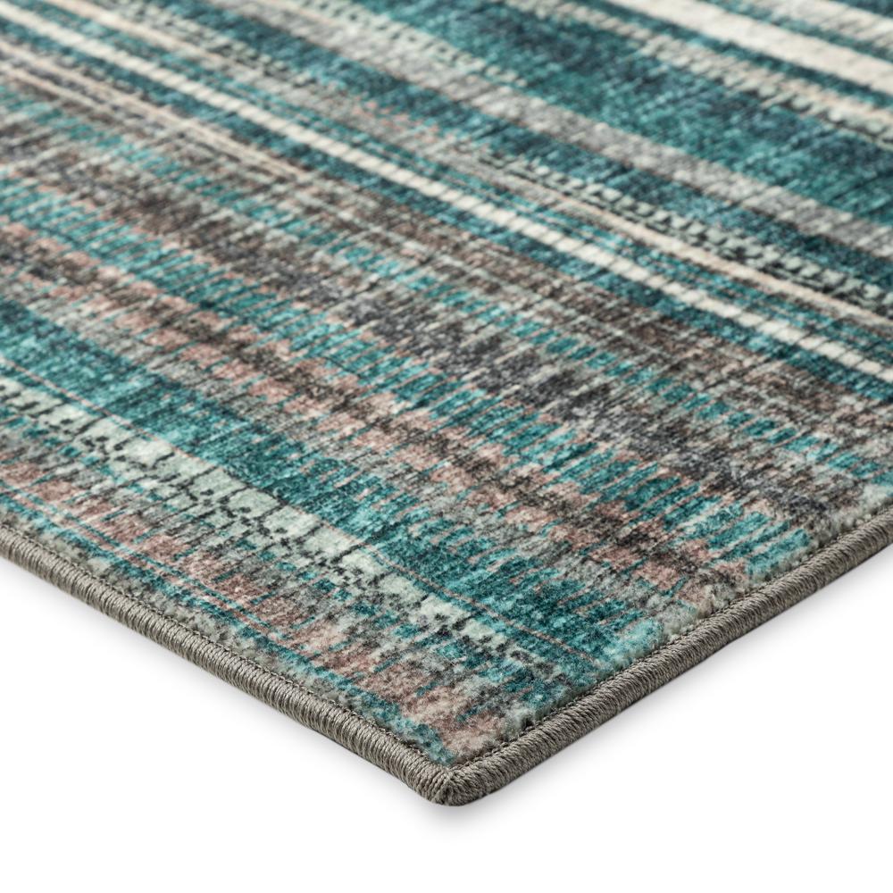 Amador AA1 Teal 6' x 6' Round Rug. Picture 4