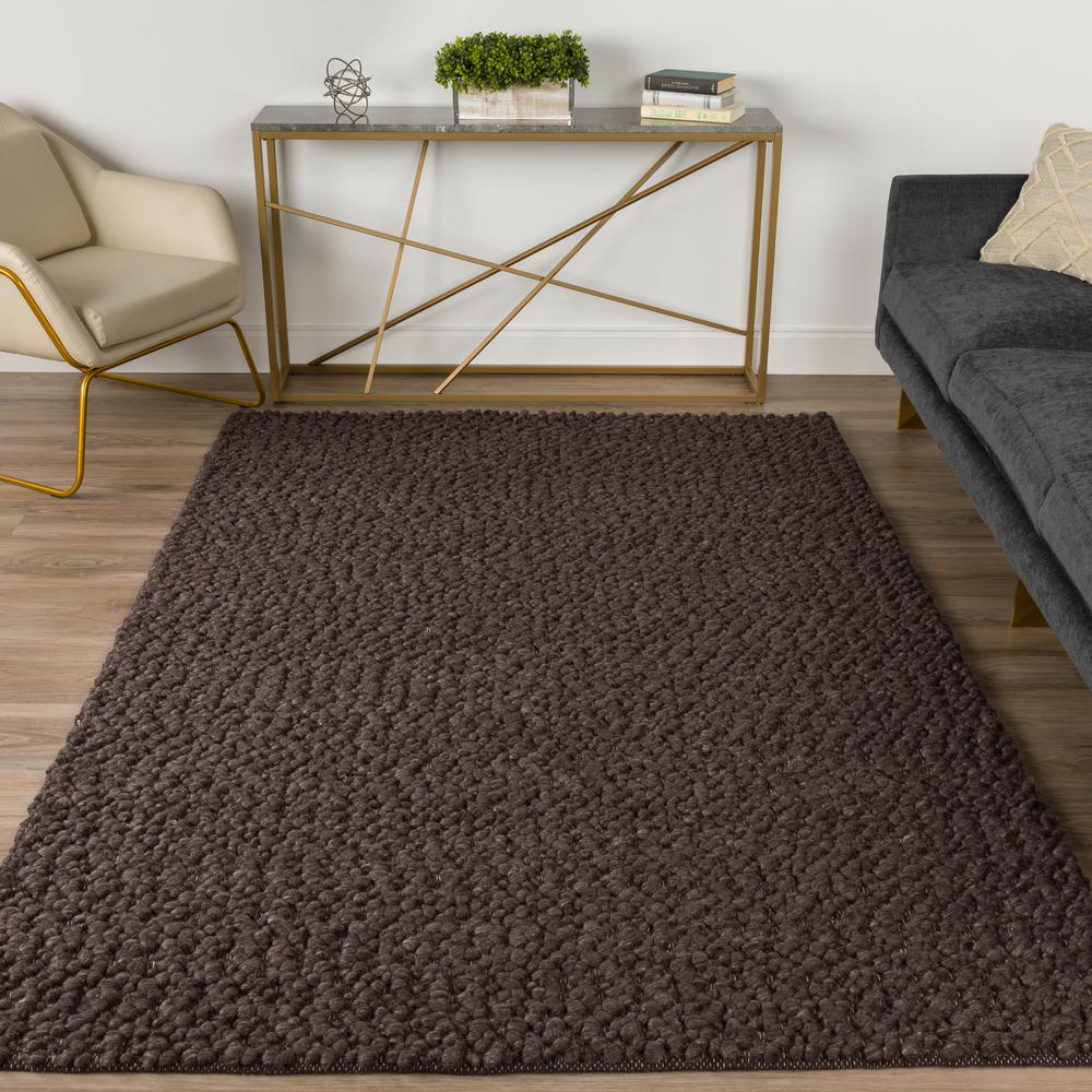 Gorbea GR1 Chocolate 3'6" x 5'6" Rug. Picture 2