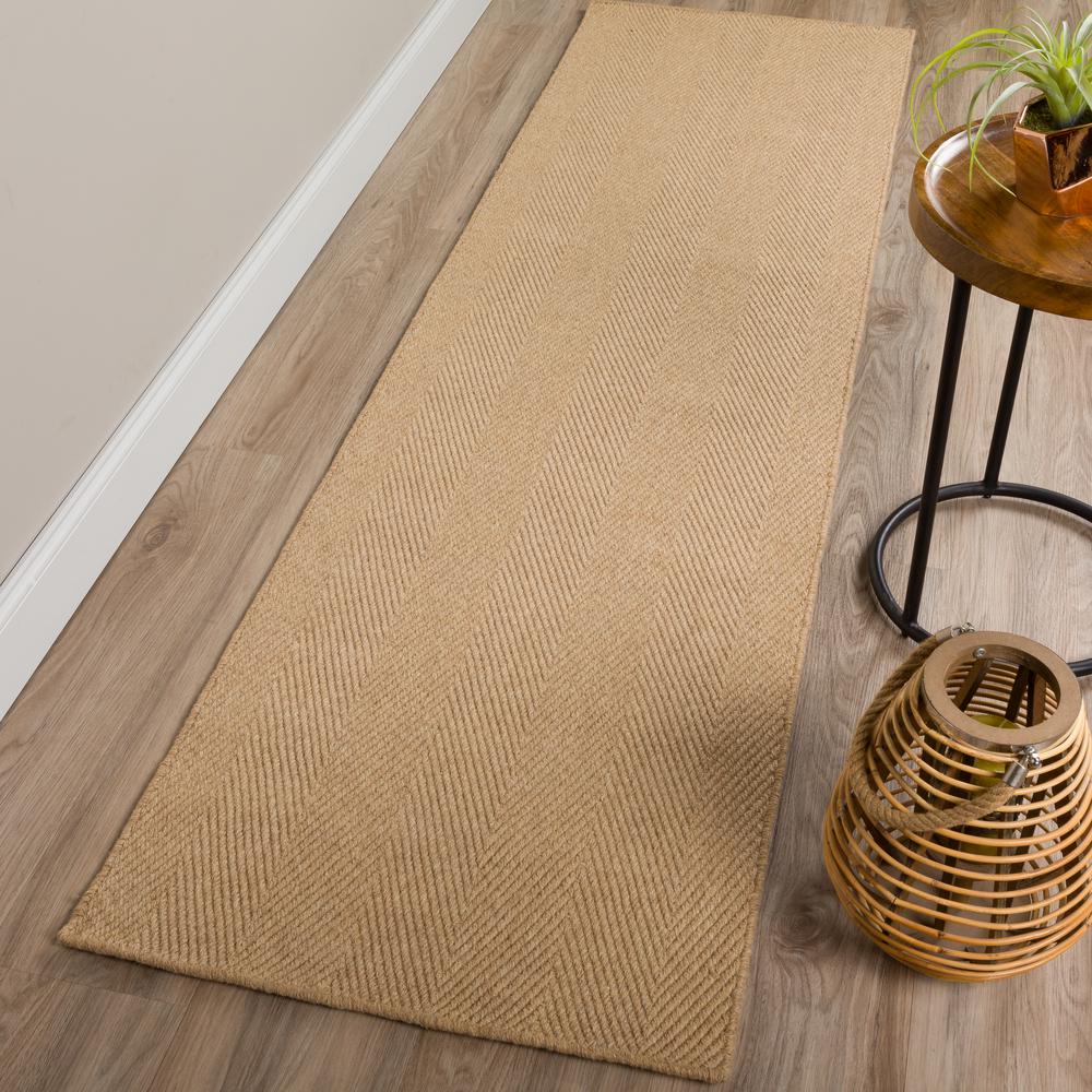 Monaco Sisal MC200 Ecru 2'3" x 7'6" Runner Rug. Picture 2