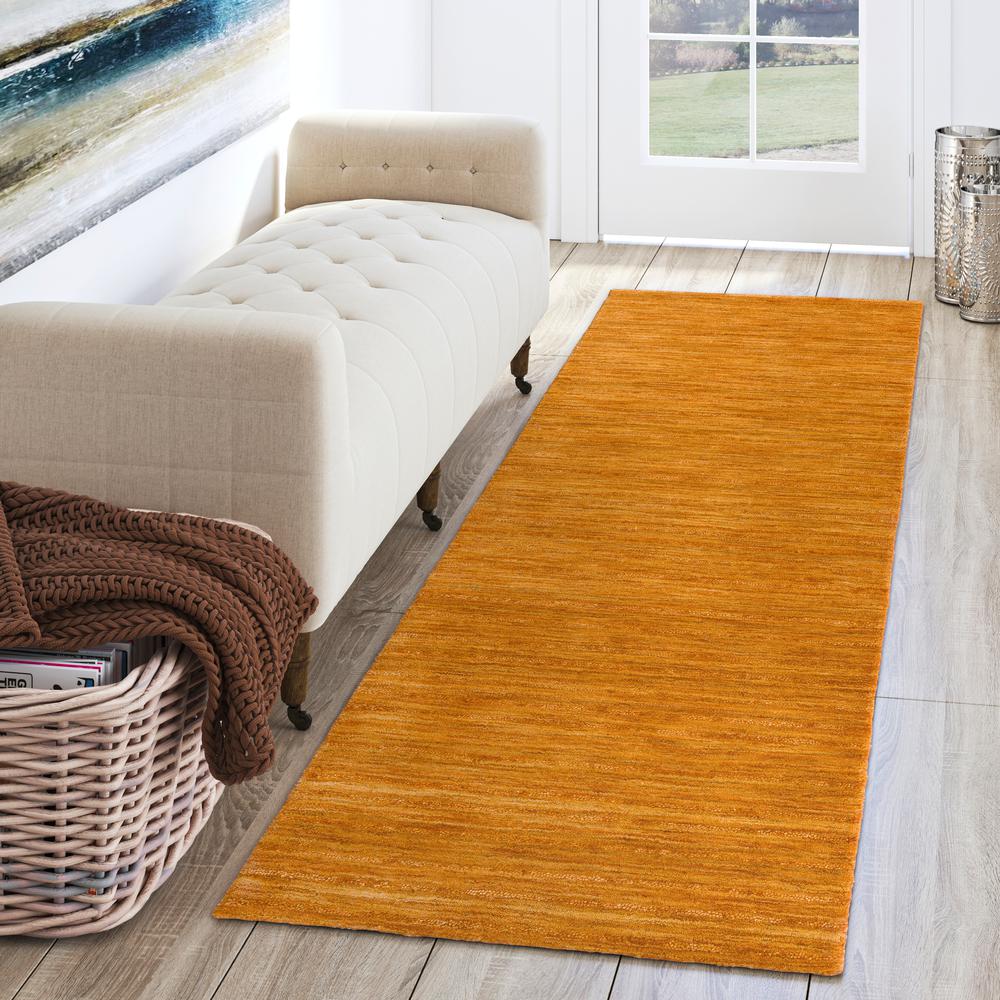 Rafia RF100 Mandarin 2'3" x 7'6" Runner Rug. Picture 2