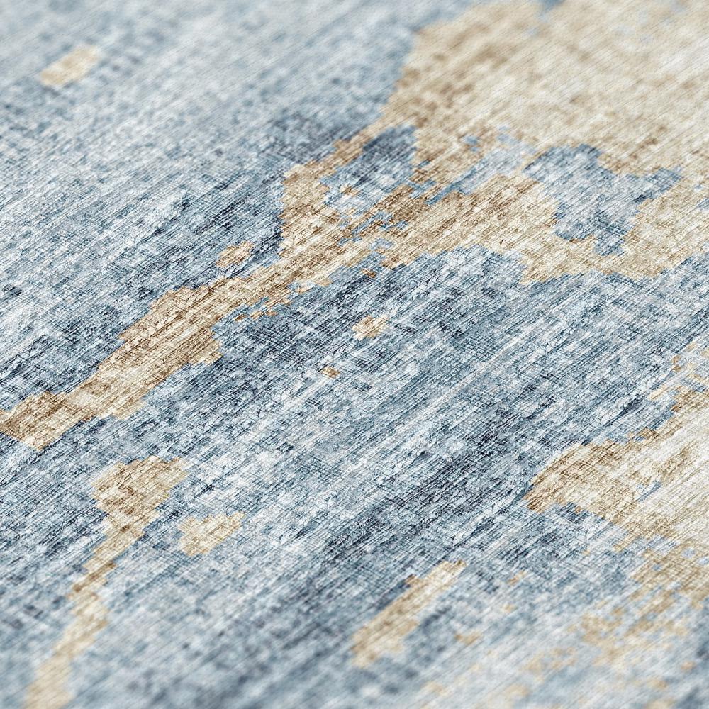Indoor Accord AAC36 Blue Washable 10' x 14' Rug. Picture 7