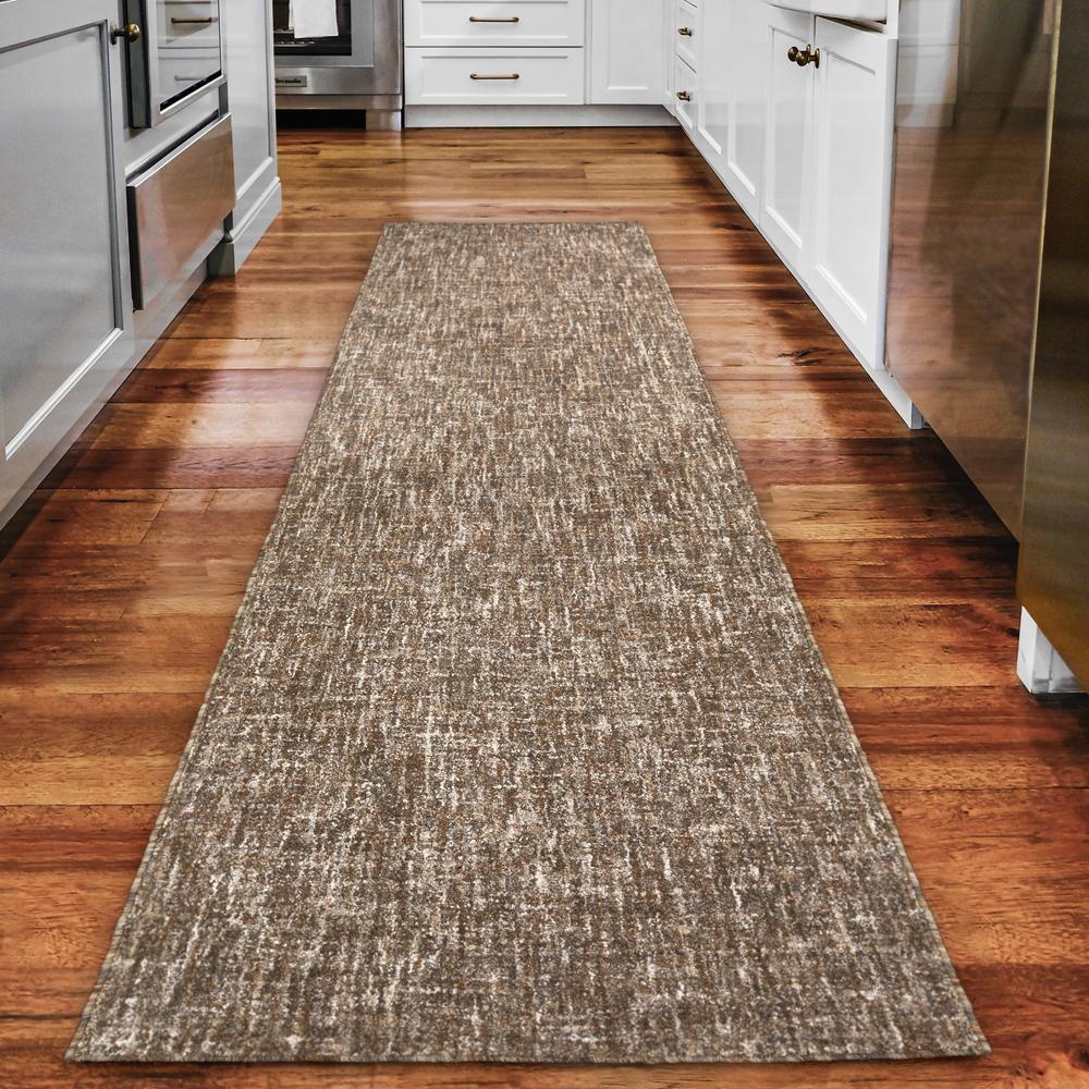 Mateo ME1 Mocha 2'3" x 7'6" Runner Rug. Picture 2