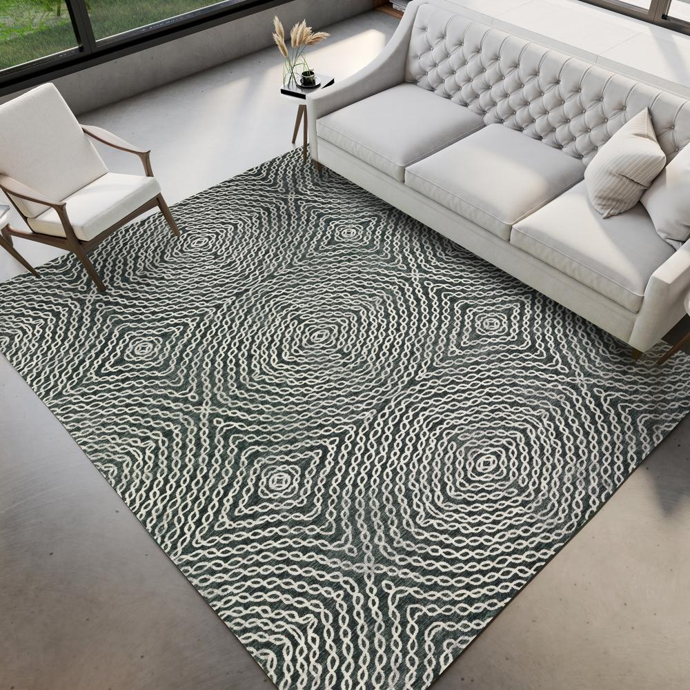Brisbane BR3 Midnight 3' x 5' Rug. Picture 2