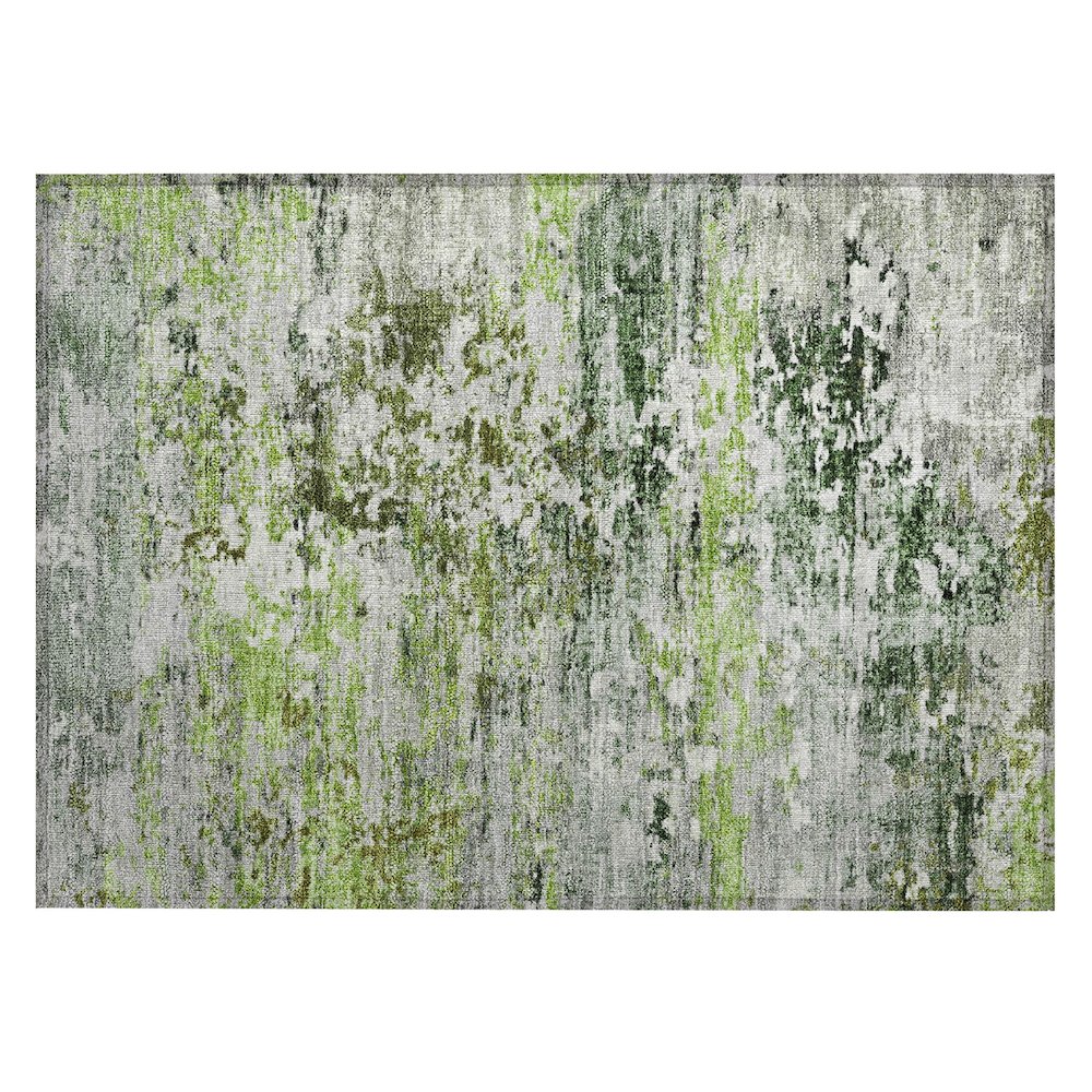 Machine Washable Indoor/Outdoor Chantille Aloe 1'8" x 2'6" Rug. Picture 1